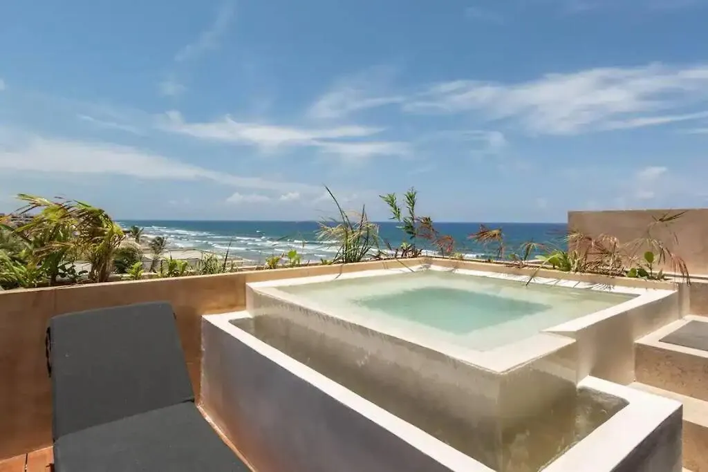 Luxury Beachfront Penthouse With Private Pool Tulum